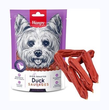 Wanpy Yumuşak Ördek Etli Sosis Köpek Ödülü 100 g