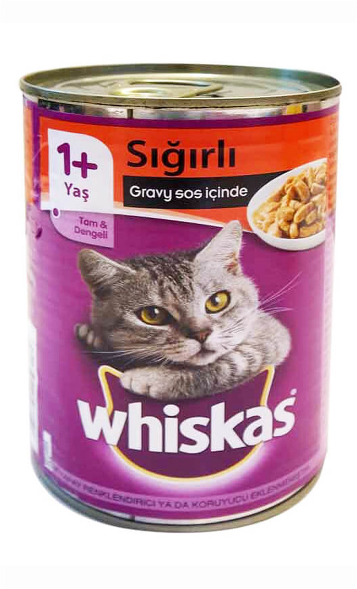 Whiskas Sığır Etli Yetişkin Kedi Konservesi 400 g