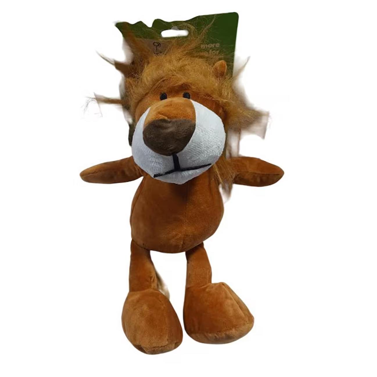 Wow Sesli Peluş Aslan Köpek Oyuncağı 35 cm