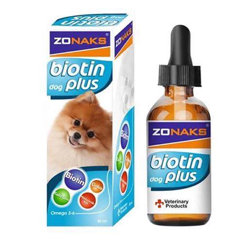 Zonax Biotin Plus Köpekler İçin Tüy Dökülmelerini Azaltan Besin Takviyesi 50 ml