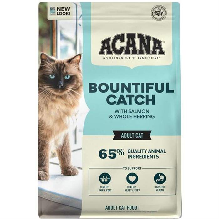 Acana Bountiful Güçlü ve Sağlıklı Kemikler için Balıklı Tahılsız Yetişkin Kedi Maması 4.5 kg