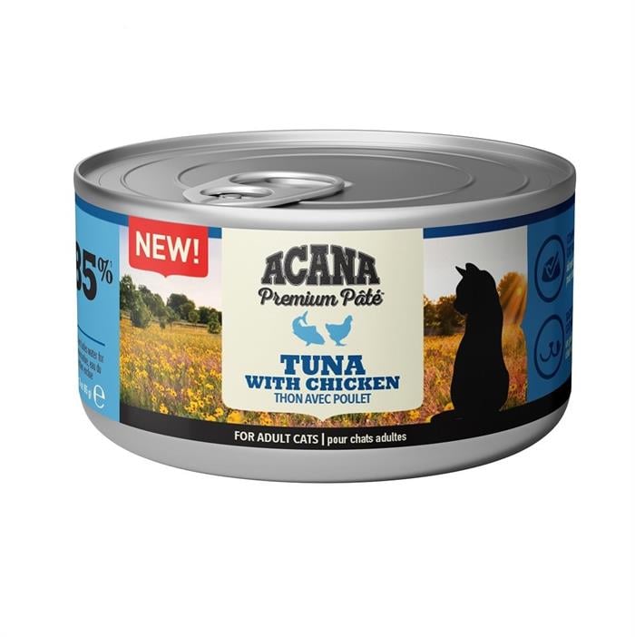 Acana Premium Tuna Balık Ve Tavuklu Ezme Kedi Konservesi 85 gr X 6 Adet
