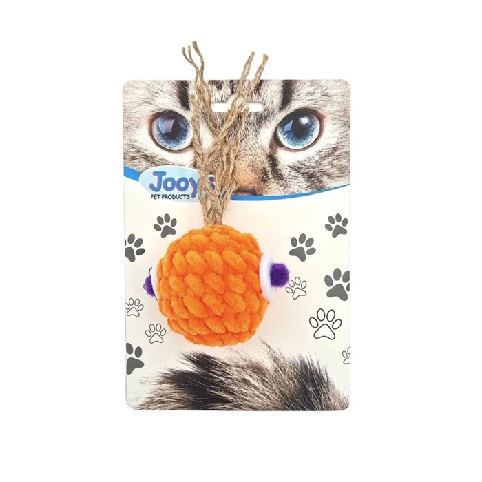 Jooys Hasır Püsküllü Top Kedi Oyuncağı