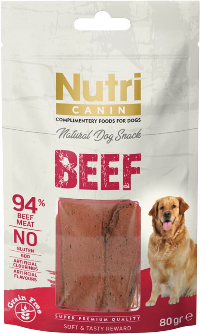 Nutri Canin Beef Tahılsız Biftekli Köpek Ödülü  80 Gr