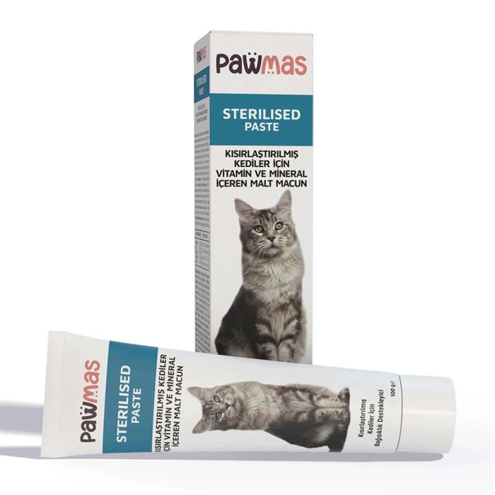 Pawmas Sterilised Multivitamin Ve Mineral Malt Kısırlaştırılmış Kedi Macunu 100 gr