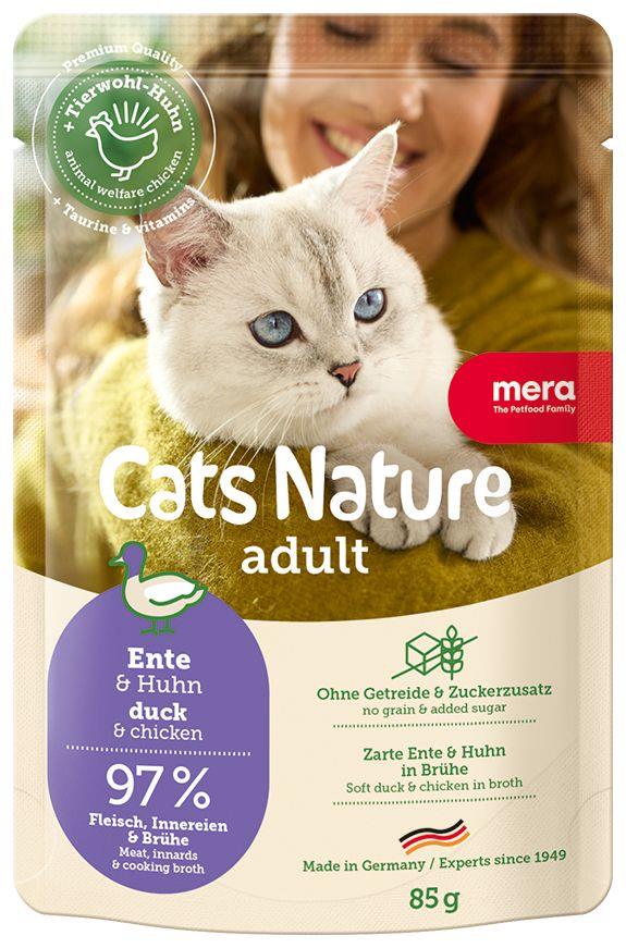  Mera Cats Nature Pouch Tahılsız Ördekli Yetişkin Kedi Konservesi 85 gr