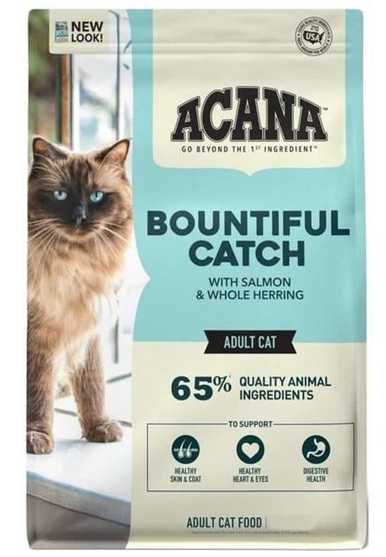 Acana Bountiful Güçlü ve Sağlıklı Kemikler için Balıklı Tahılsız Yetişkin Kedi Maması 4.5 kg