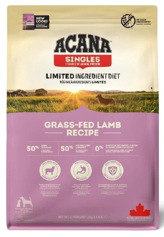 Acana Grass-Fed Lamb Kuzu Etli Ve Elmalı Yetişkin Köpek Maması 2 Kg