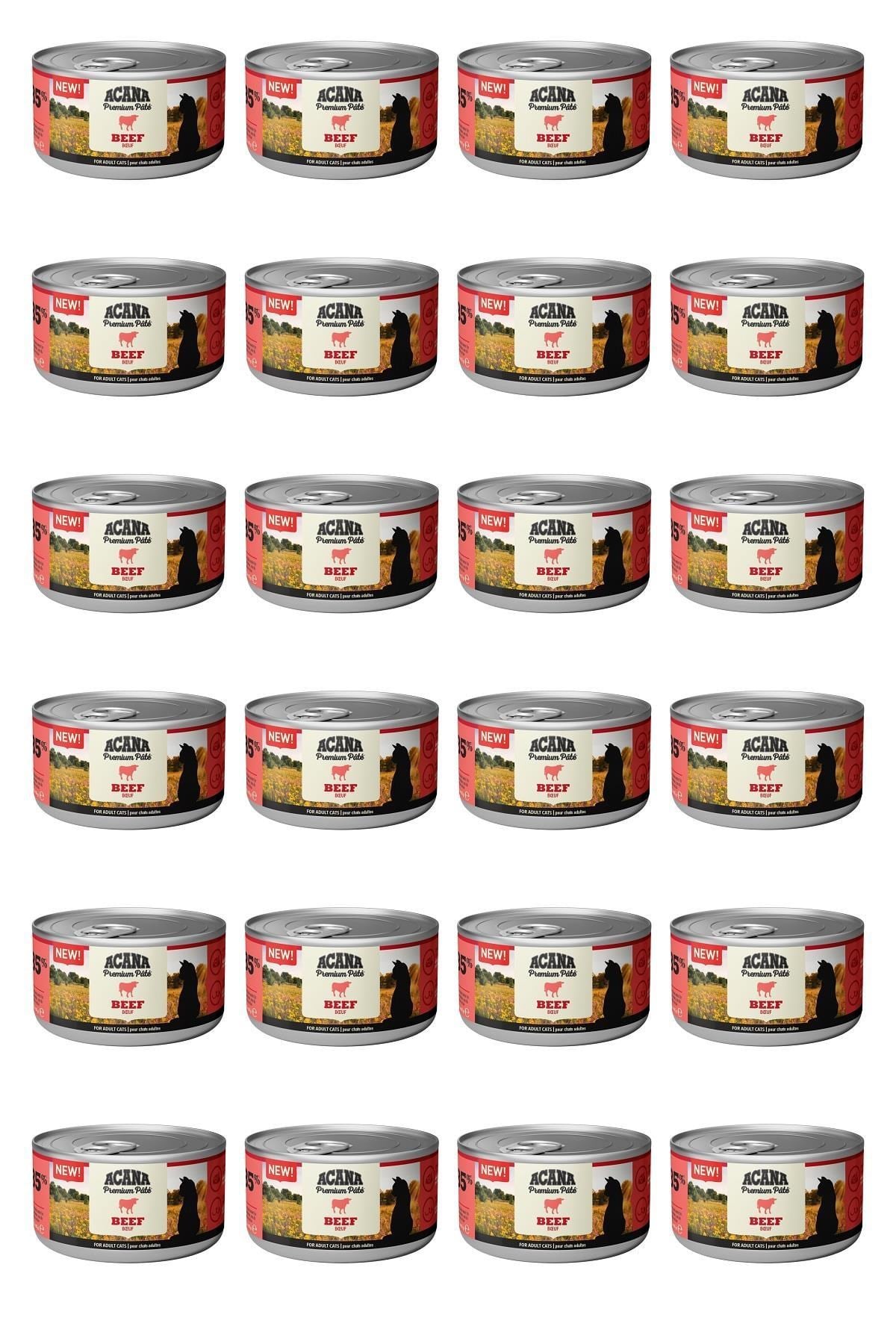 Acana Premium Pate Sığır Etli Kedi Konservesi  85 gr x 24 adet
