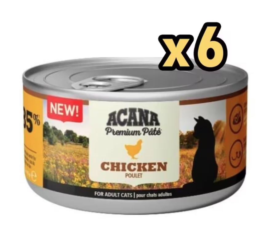 Acana Premium Pate Tavuk Etli Kedi Konservesi  85 gr  (6 adet)