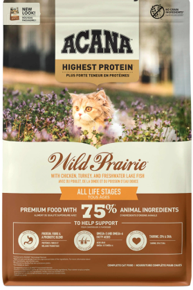 Acana Wild Prairie Tavuklu ve Göl Balıklı Tahılsız Kedi Maması 1,8 kg