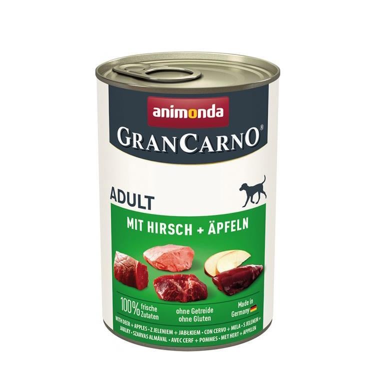 Animonda Gran Carno Elmalı Ve Geyik Etli Yetişkin Köpek Konservesi  400 Gr