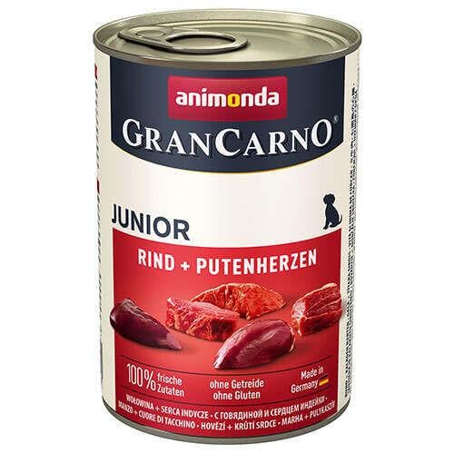 Animonda Gran Carno Junior Sığır Etli Ve Hindi Yürekli Yavru Köpek Konservesi  400 Gr
