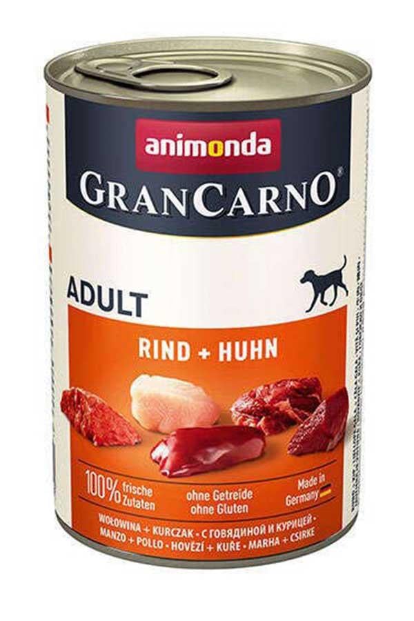 Animonda Gran Carno Sığır Etli Ve Tavuklu Yetişkin Köpek Konservesi  400 Gr