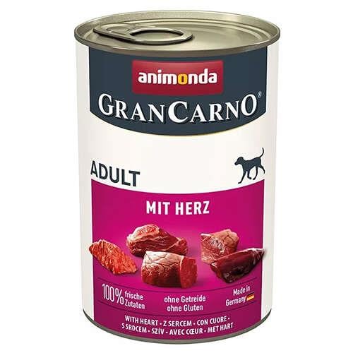 Animonda Gran Carno Sığır Etli Ve Yürekli Yetişkin Köpek Konservesi  400 Gr