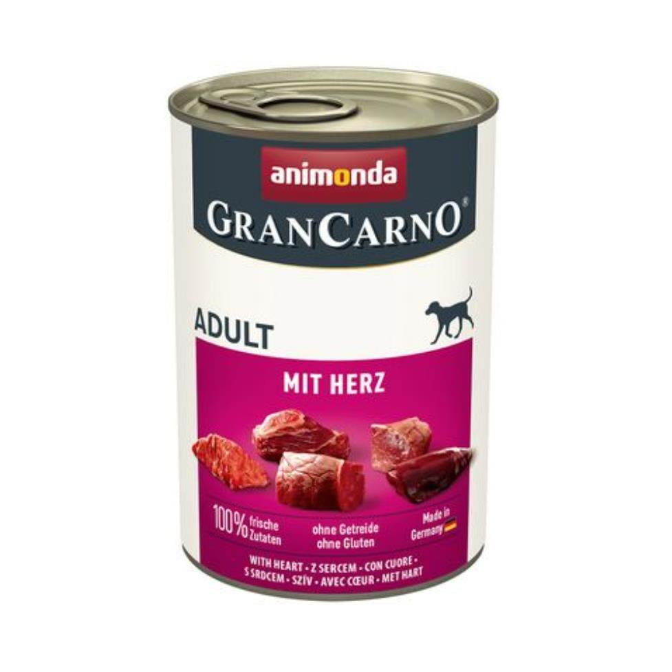 Animonda Gran Carno Sığır Etli Ve Yürekli Yetişkin Köpek Konservesi  400 Gr 