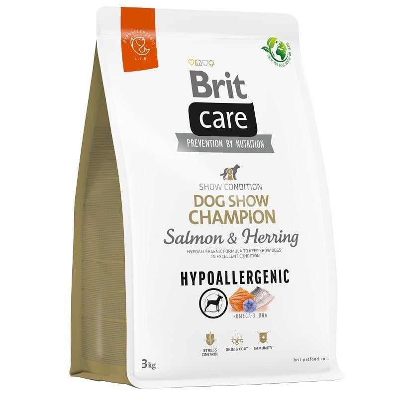 Brit Care Dog Show Champion Ringa Balıklı Ve Somonlu Yetişkin Köpek Maması 3 Kg