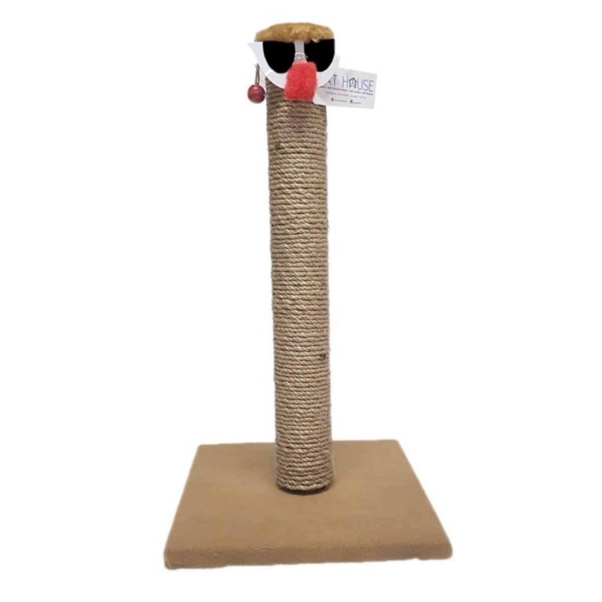 Cat House Palyaço Kedi Tırmalama Tahtası  54 cm Kahverengi