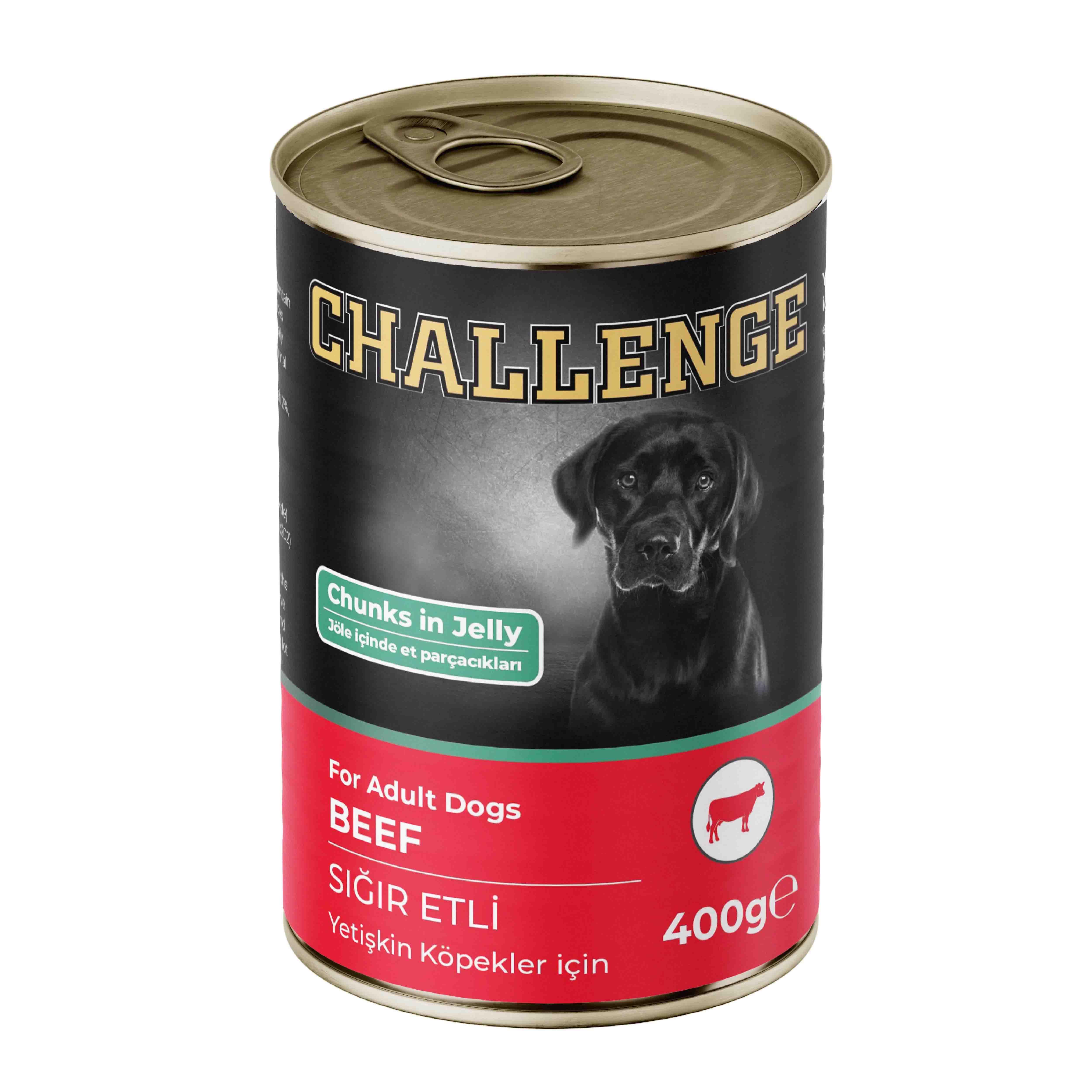 Challenge Sığır Etli Köpek Konservesi 400 g
