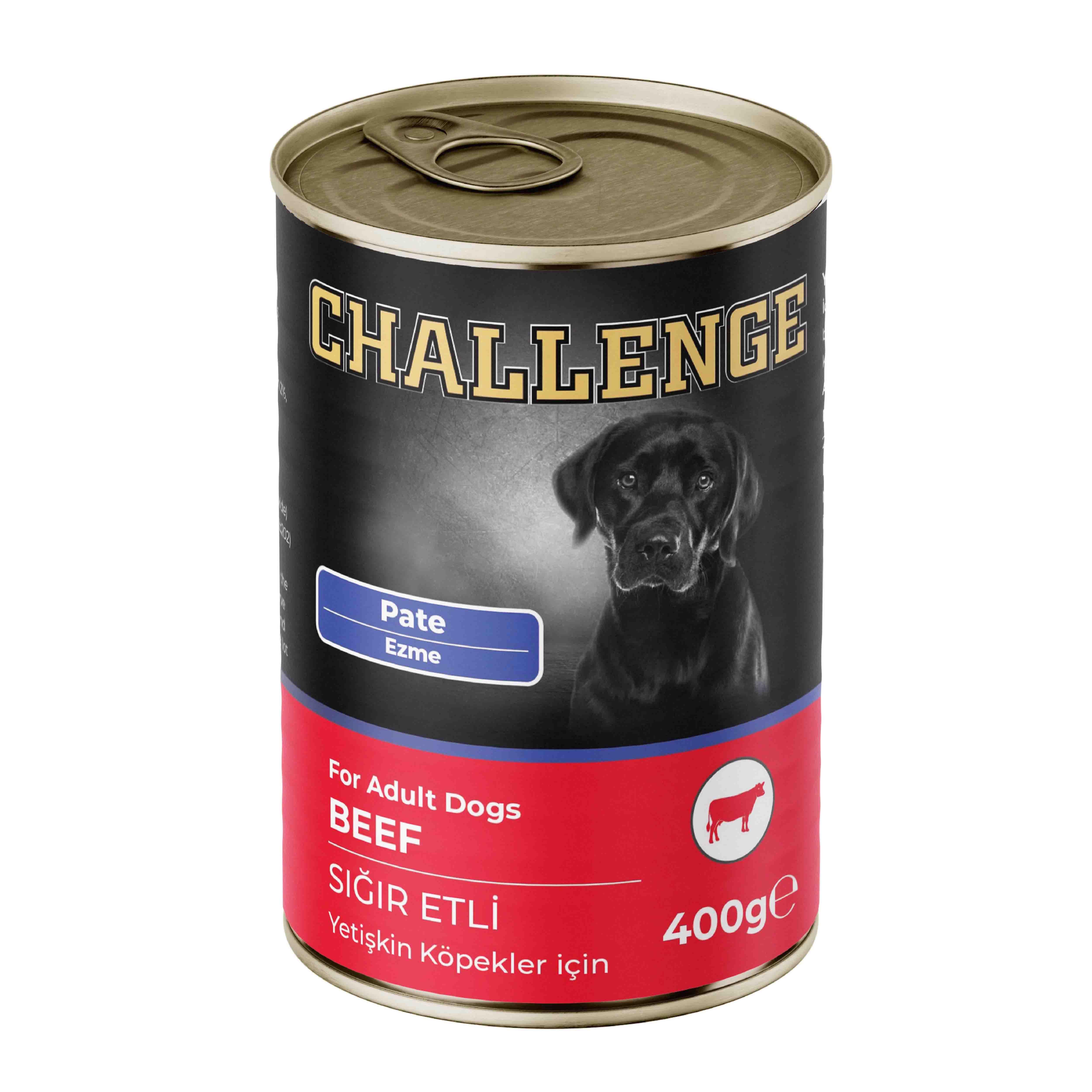 Challenge Sığır Etli Pate Yavru Köpek Konservesi 400 g