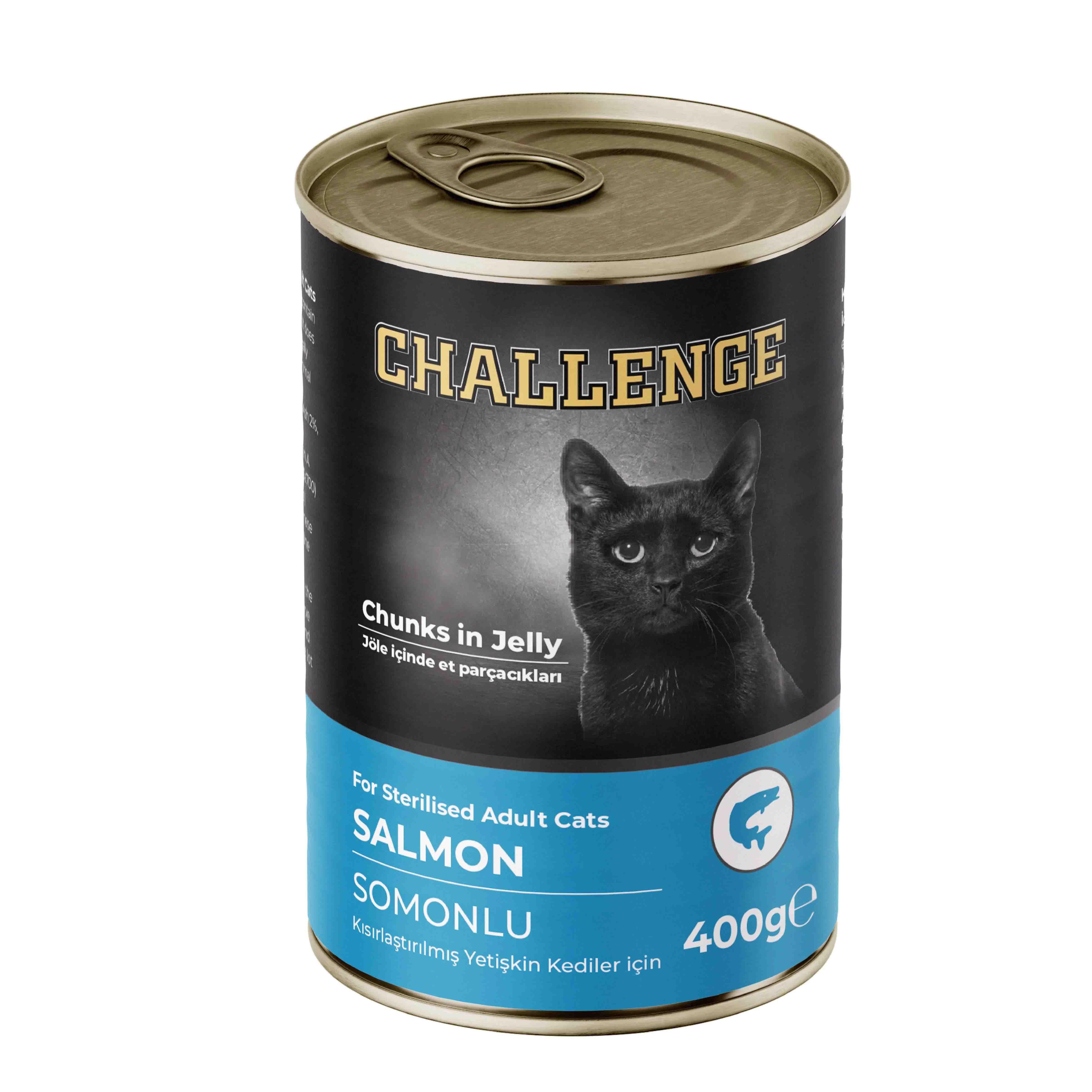 Challenge Somonlu Kısırlaştırılmış Kedi Konservesi 400 g