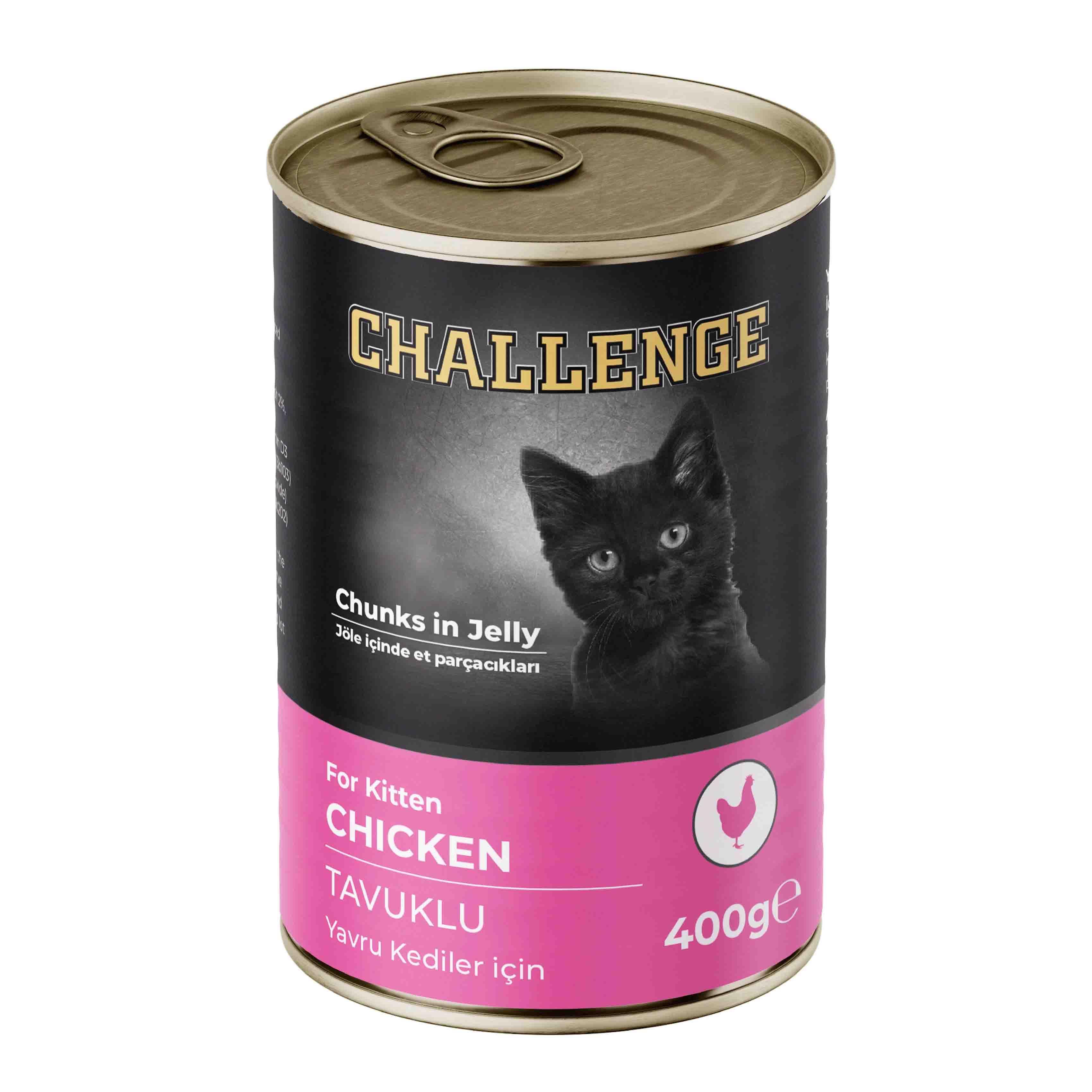 Challenge Tavuklu Yavru Kedi Konservesi 400 g