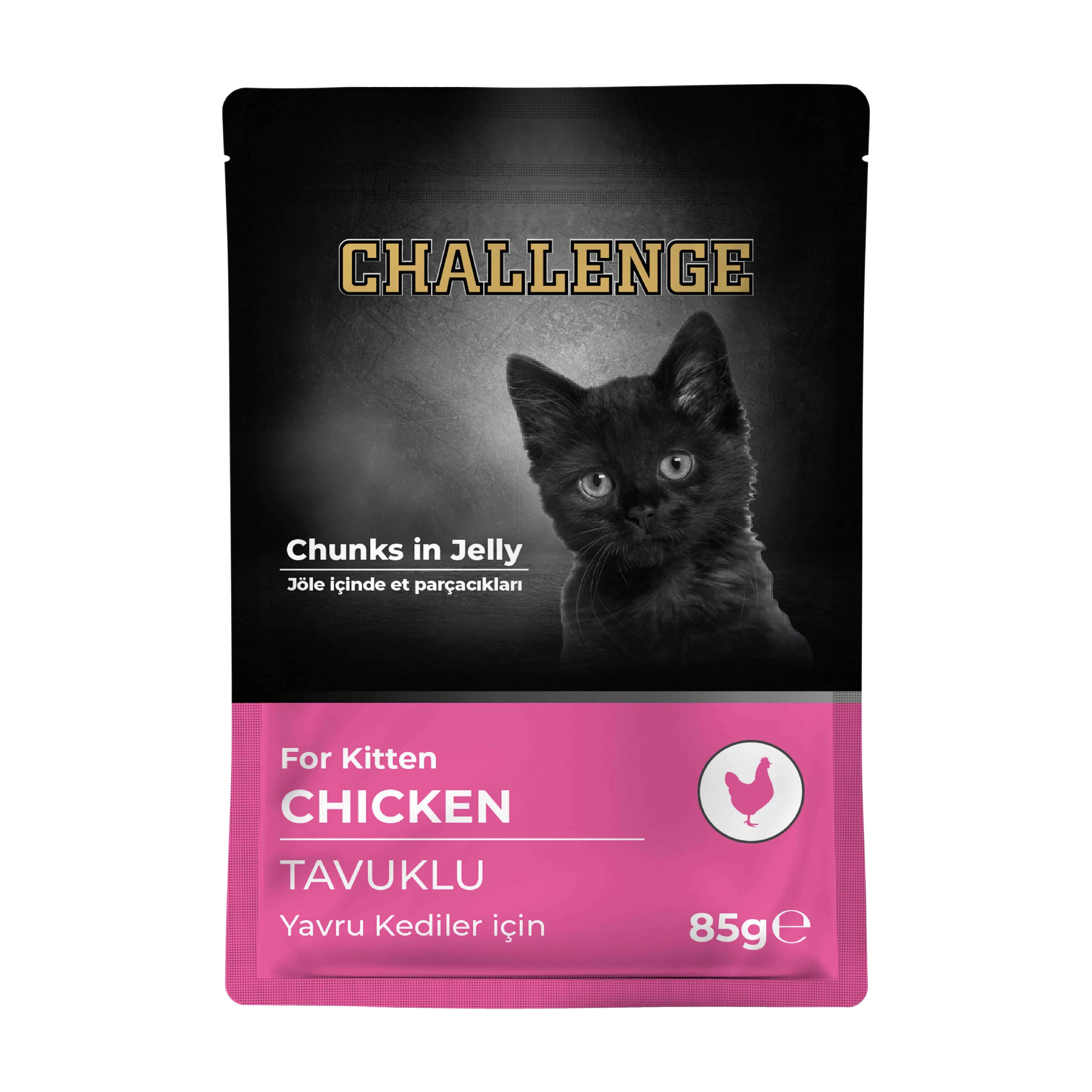 Challenge Tavuklu Yavru Kedi Konservesi 85 g