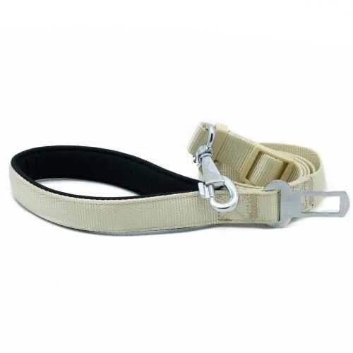 Doggie El Yapımı Dokumadan Emniyet Kemerli Köpek Gezdirme Tasması 2,5 x 80 cm Haki