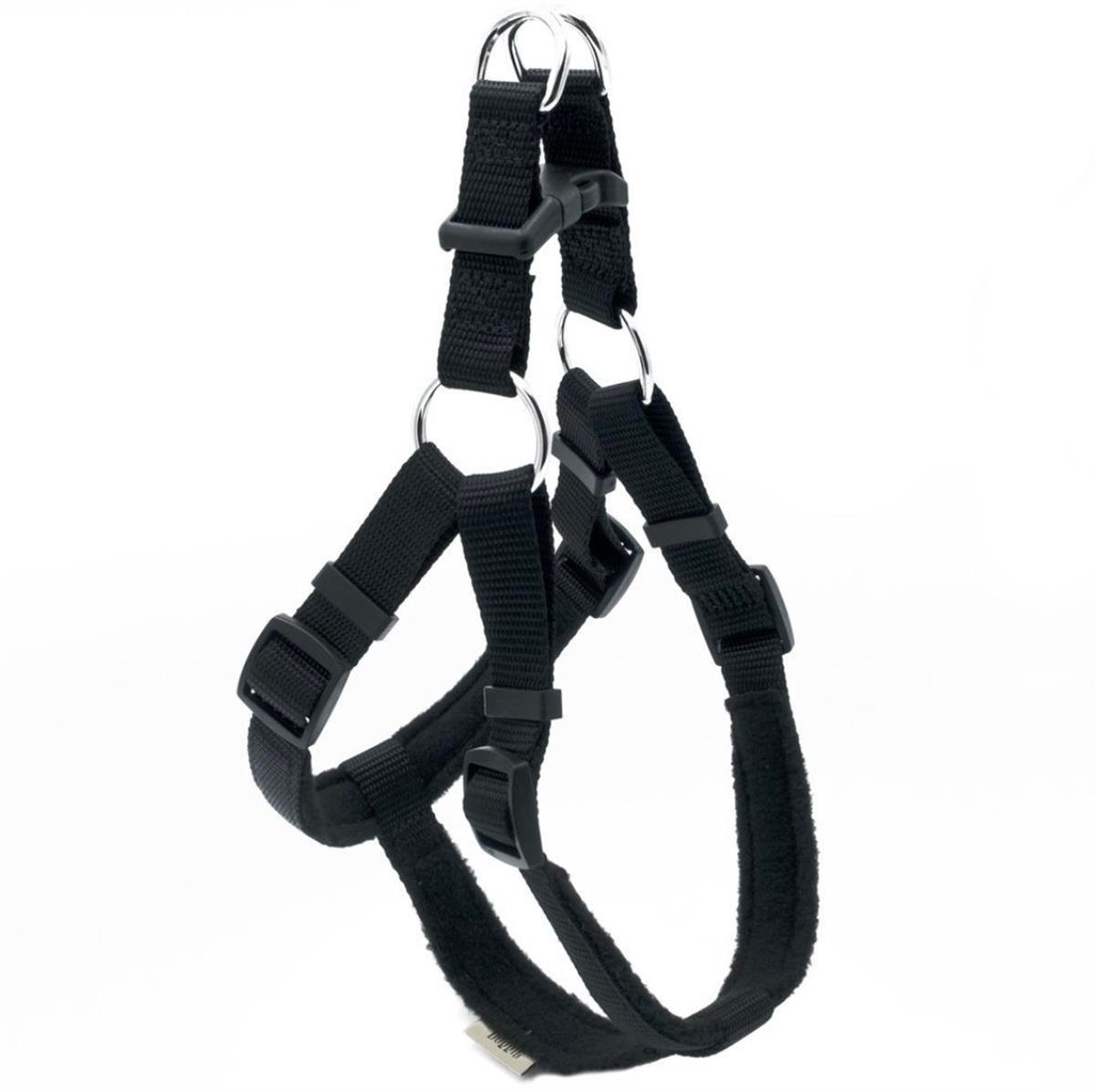 Doggie Ronin Model El Yapımı Polar Dokuma Göğüs Tasması 2 x 45 cm (Siyah)