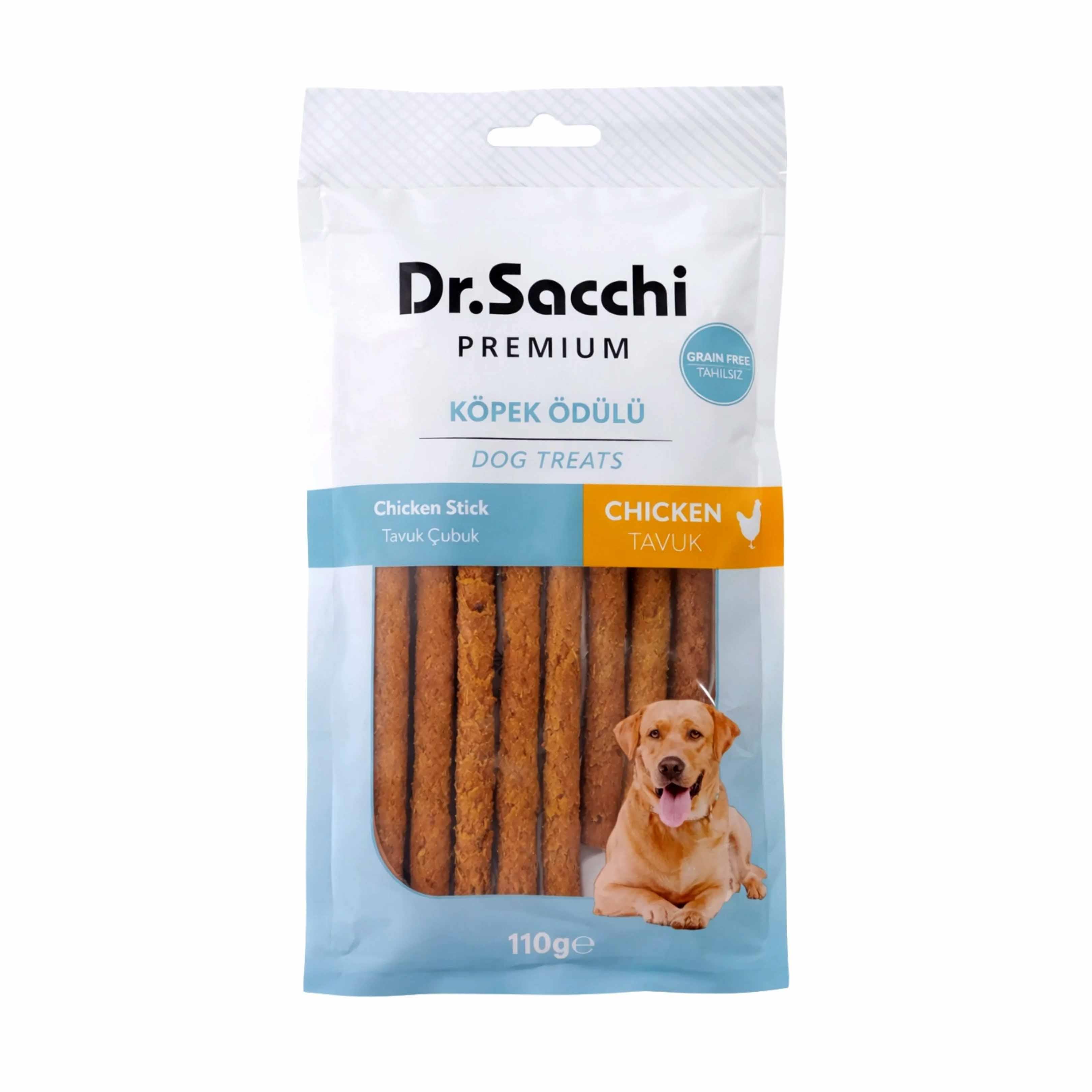 Dr. Sacchi Yumuşak Formda Tavuklu Köpek Ödülü 100 g