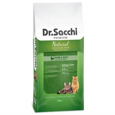Dr. Sacchi Premium Düşük Tahıllı Kuzu Etli 10 kg Yetişkin Kedi Maması + Gimcat Multivitamin 100 gr