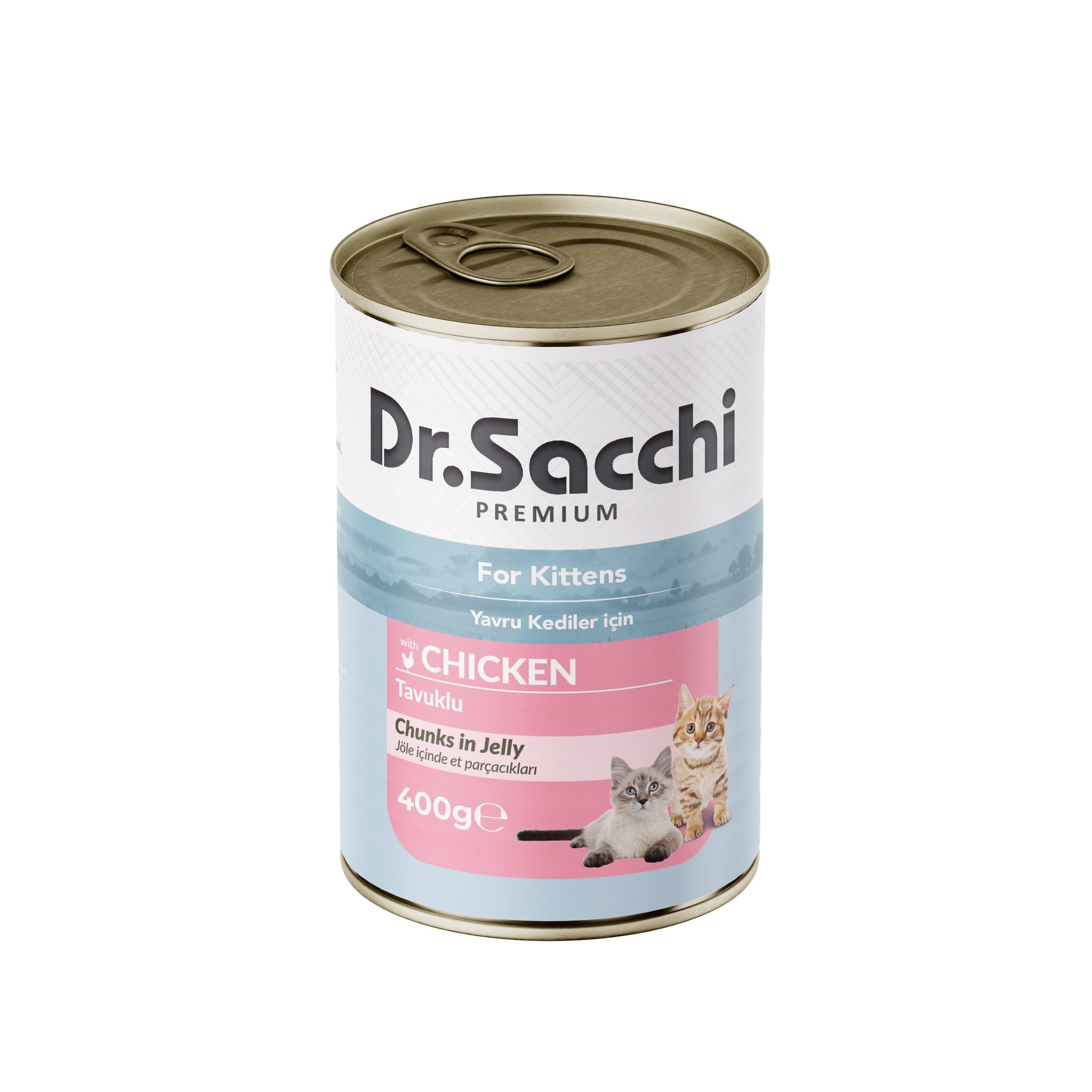 Dr. Sacchi Delicious Tavuk Etli Yavru Kedi Konservesi 400 g