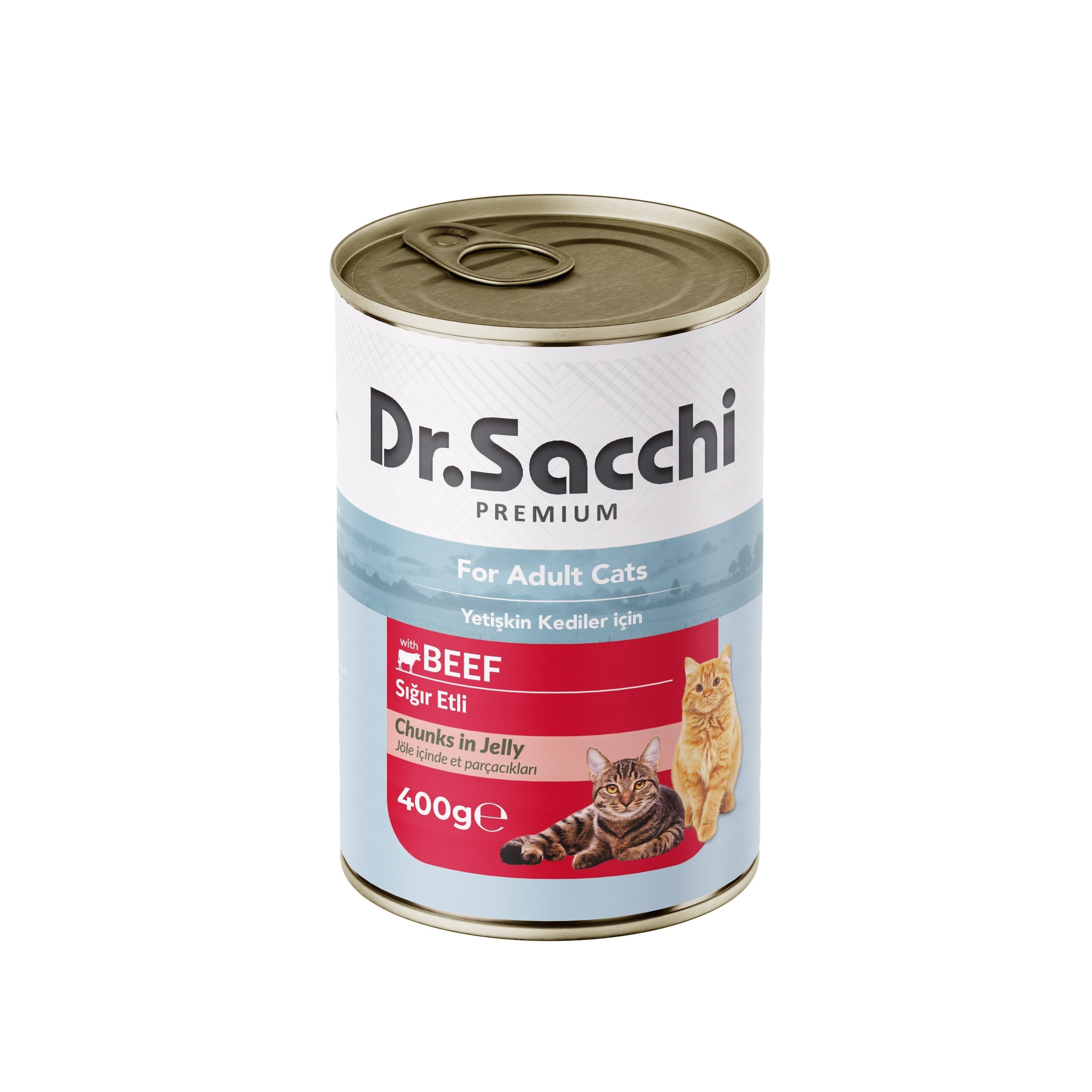 Dr. Sacchi Delicious Sığır Etli Yetişkin Kedi Konservesi 400 g