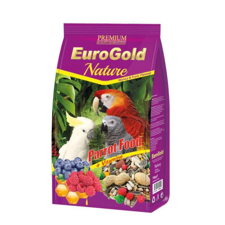 EuroGold Premium Meyve Ve Bal Aromalı Papağan Yemi 750 g