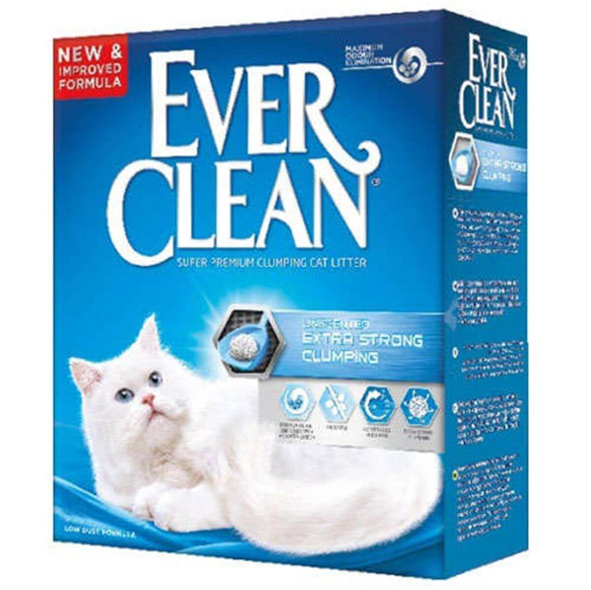 Ever Clean Extra Strong Unscented Ekstra Güçlü Kokusuz Kedi Kumu 10 Lt