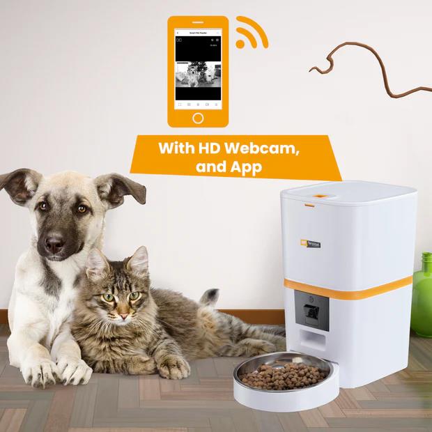 Ferplast Risto Pet Smart Kameralı Akıllı Kedi ve Köpek Otomatik Mama Kabı 6 L