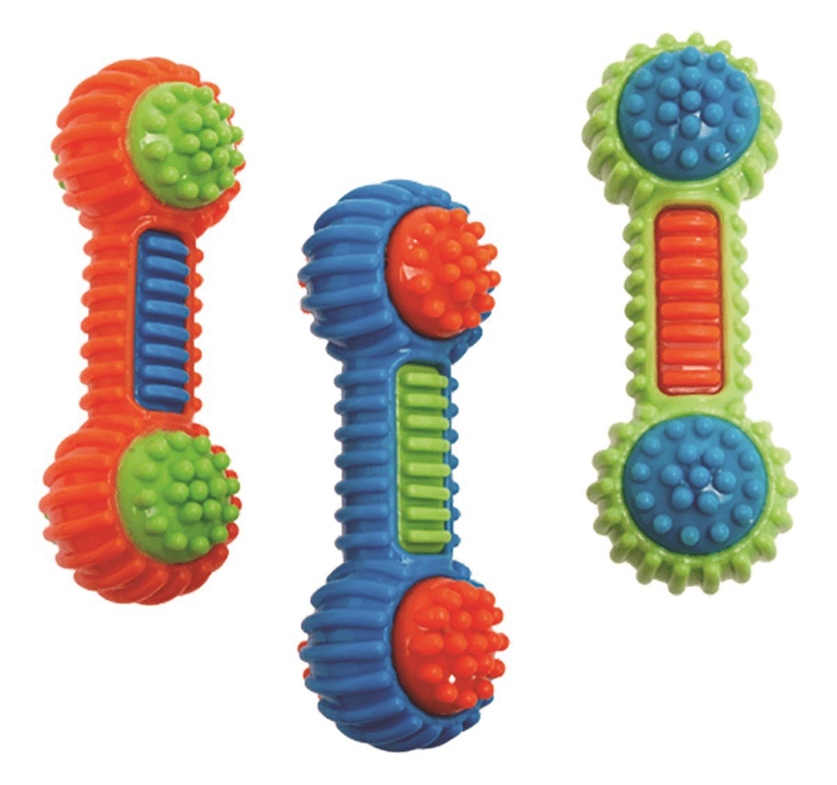 Flamingo Bippa Yüzebilen Kauçuk Dumbell Köpek Oyuncağı  14 cm