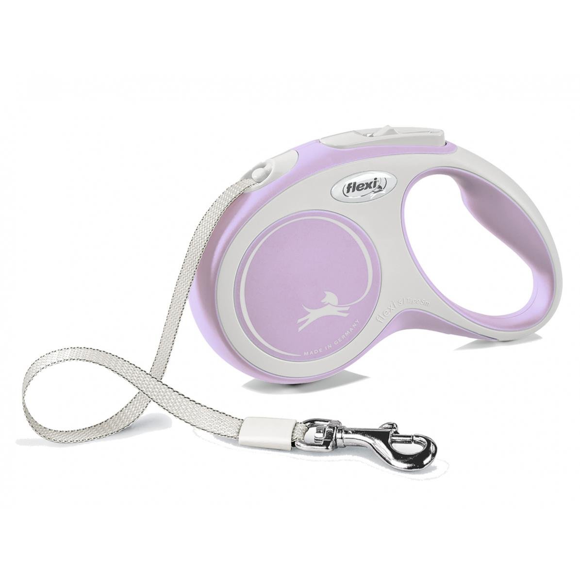 Flexi New Comfort Otomatik Şerit Köpek Gezdirme Tasması  5 Mt (M) Pembe