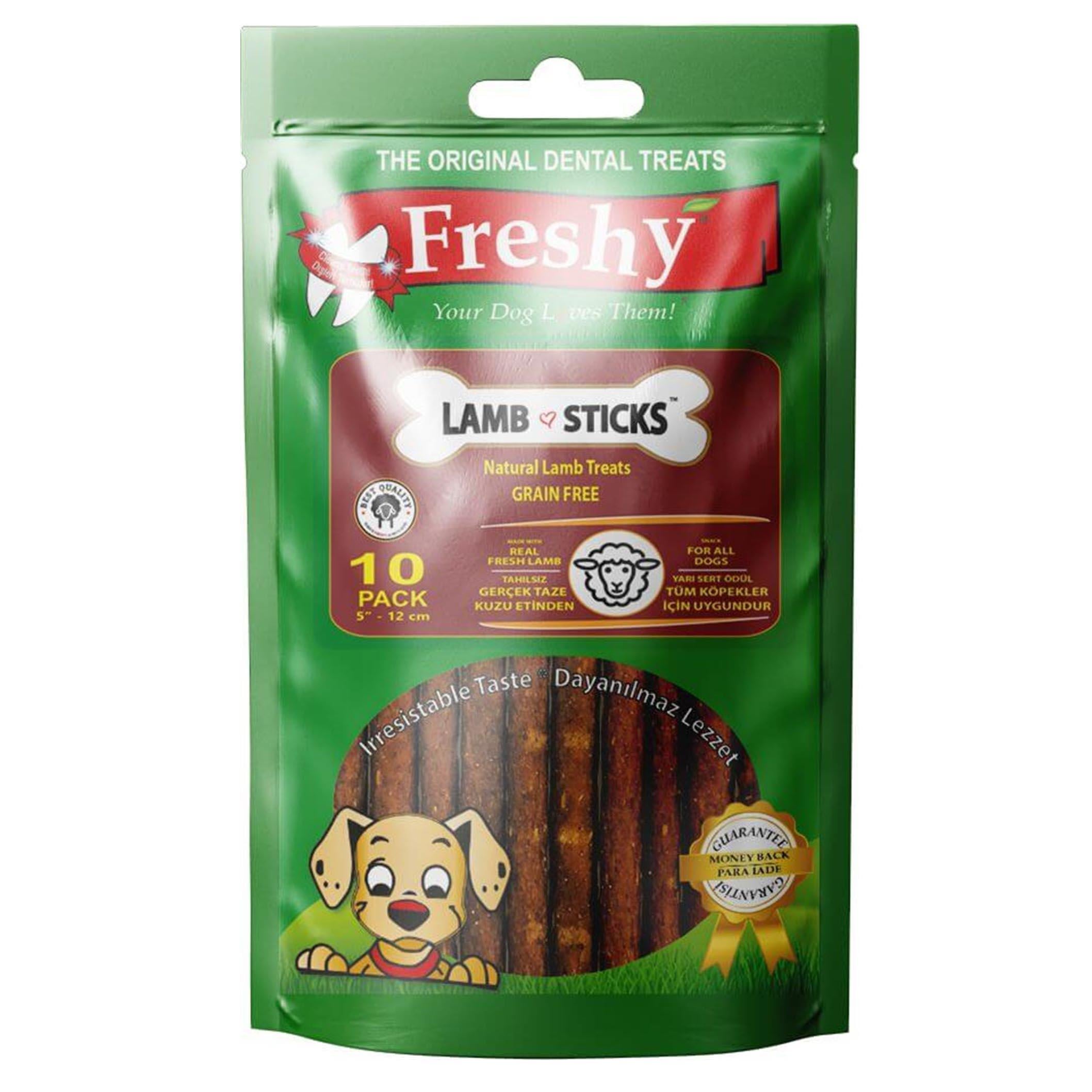Freshy Lamb Sticks Tahılsız Kuzulu Çubuk Köpek Ödülü  10 Adet