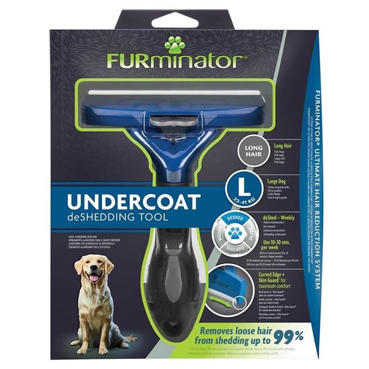 Furminatör Uzun Tüylü Köpek Tarağı Large