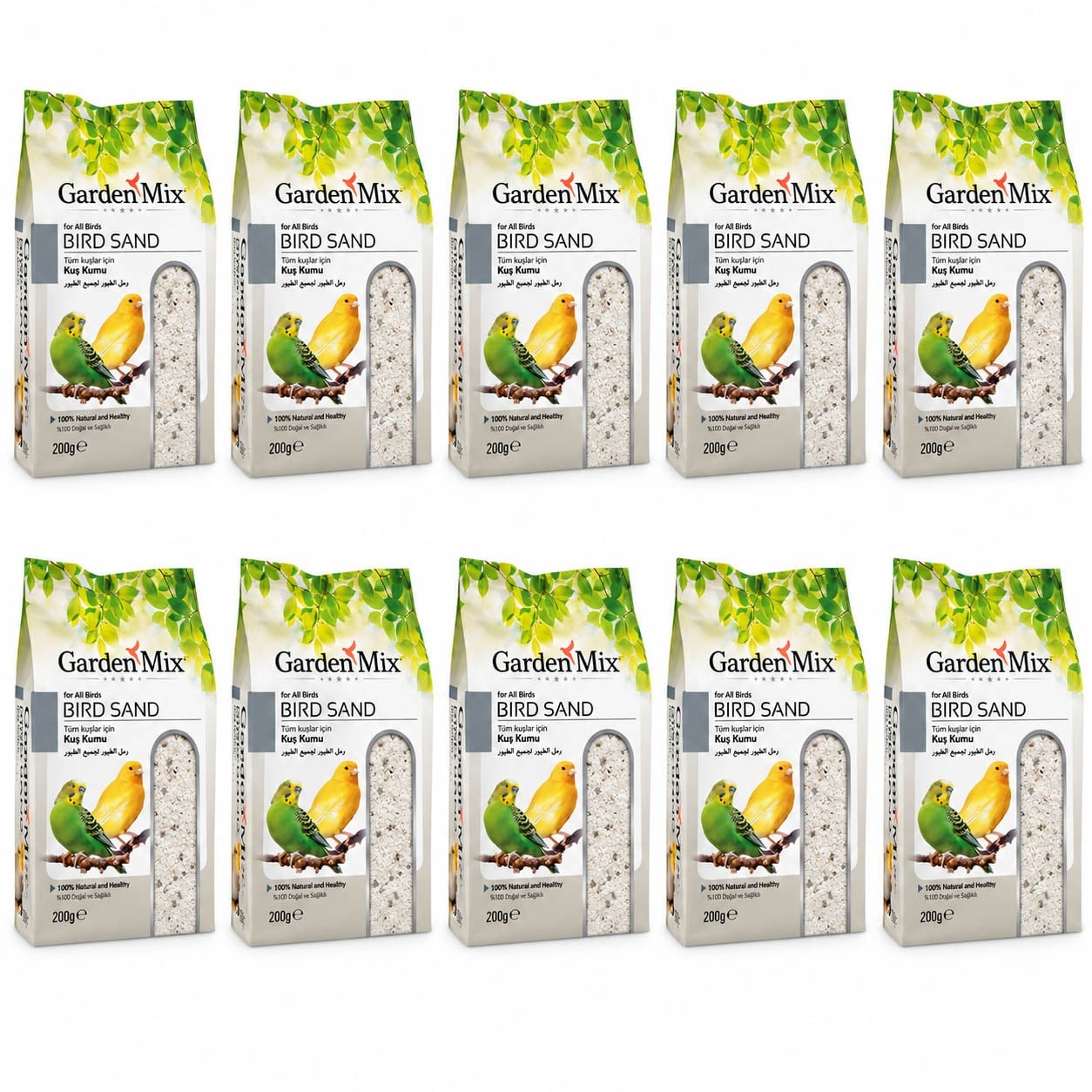 Garden Mix Bird Sand Kuş Kumu 200 g (10 Adet)