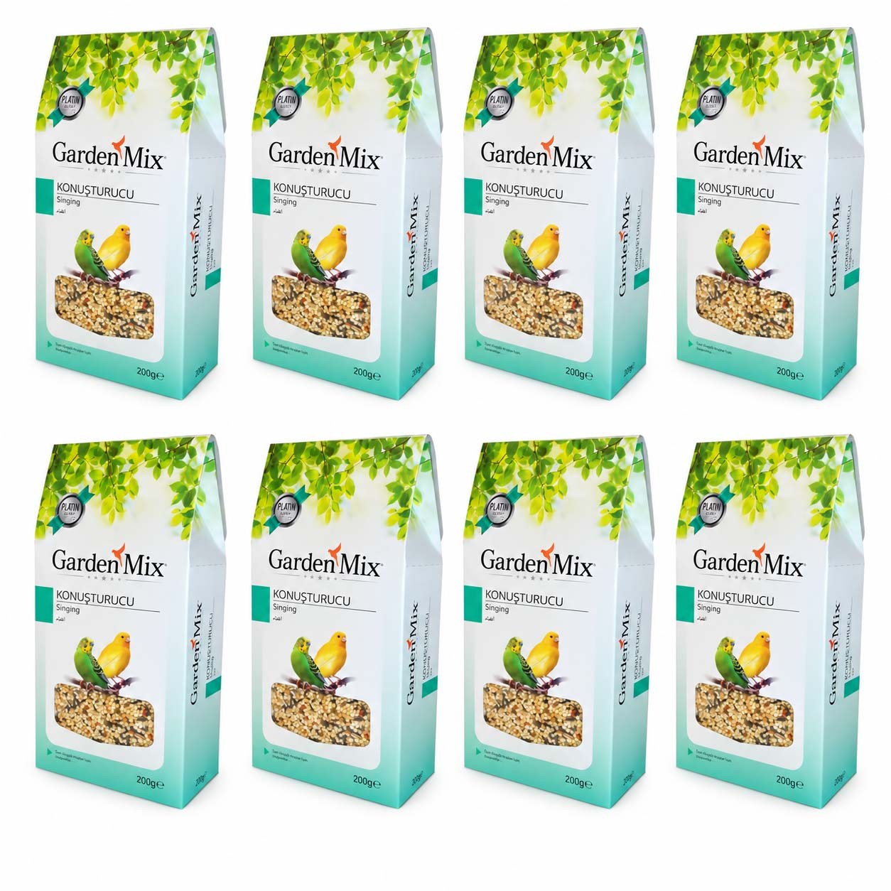 Garden Mix Platin Konuşturucu Kuş Yemi 200 g (8 Adet)