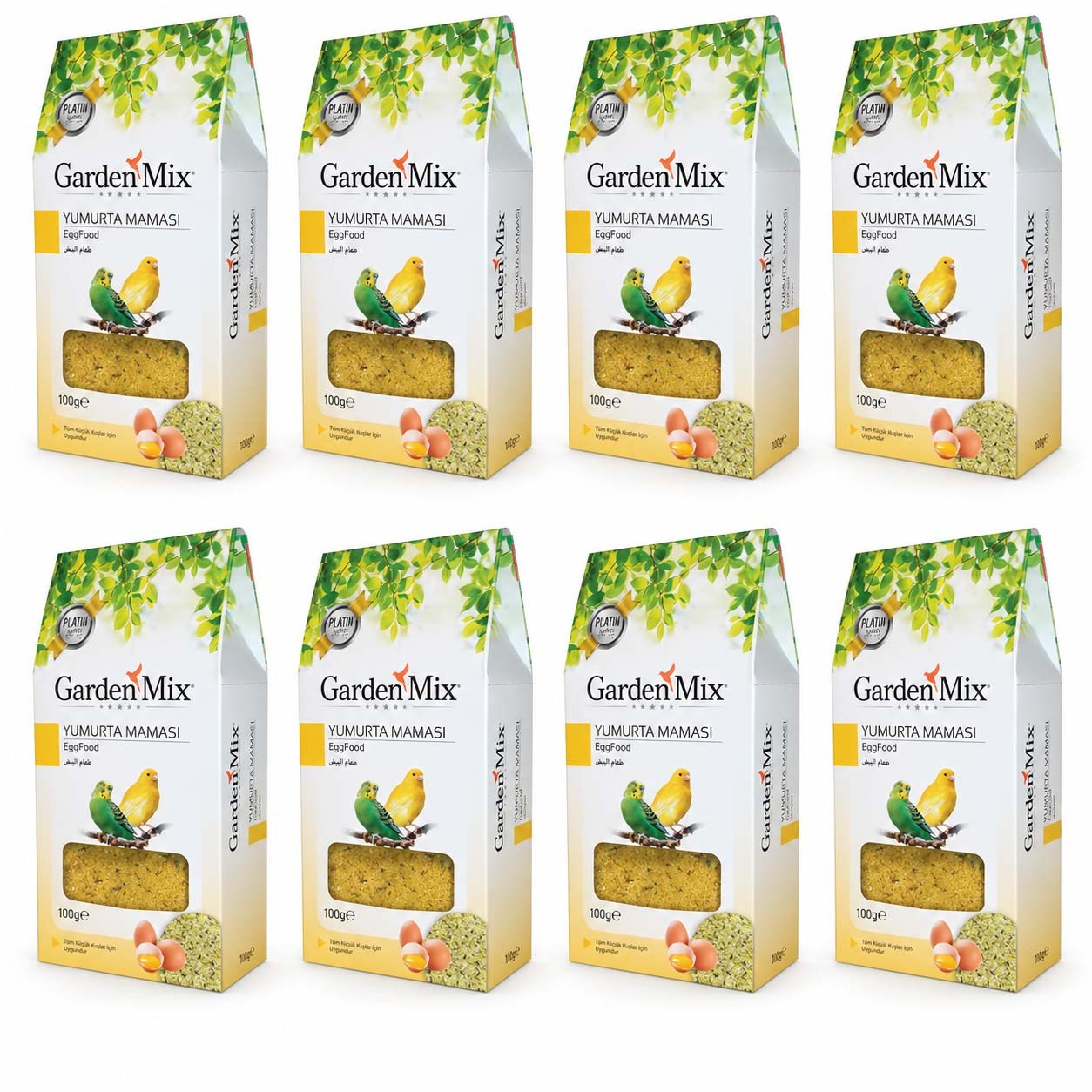 Garden Mix Platin Küçük Kuşlar İçin Yumurta Maması 100 g (8 Adet)