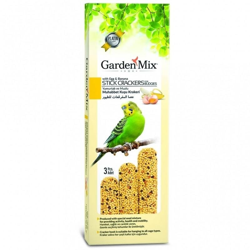 Garden Mix Platin Muzlu Yumurtalı Kuş Krakeri 3'lü 80 g