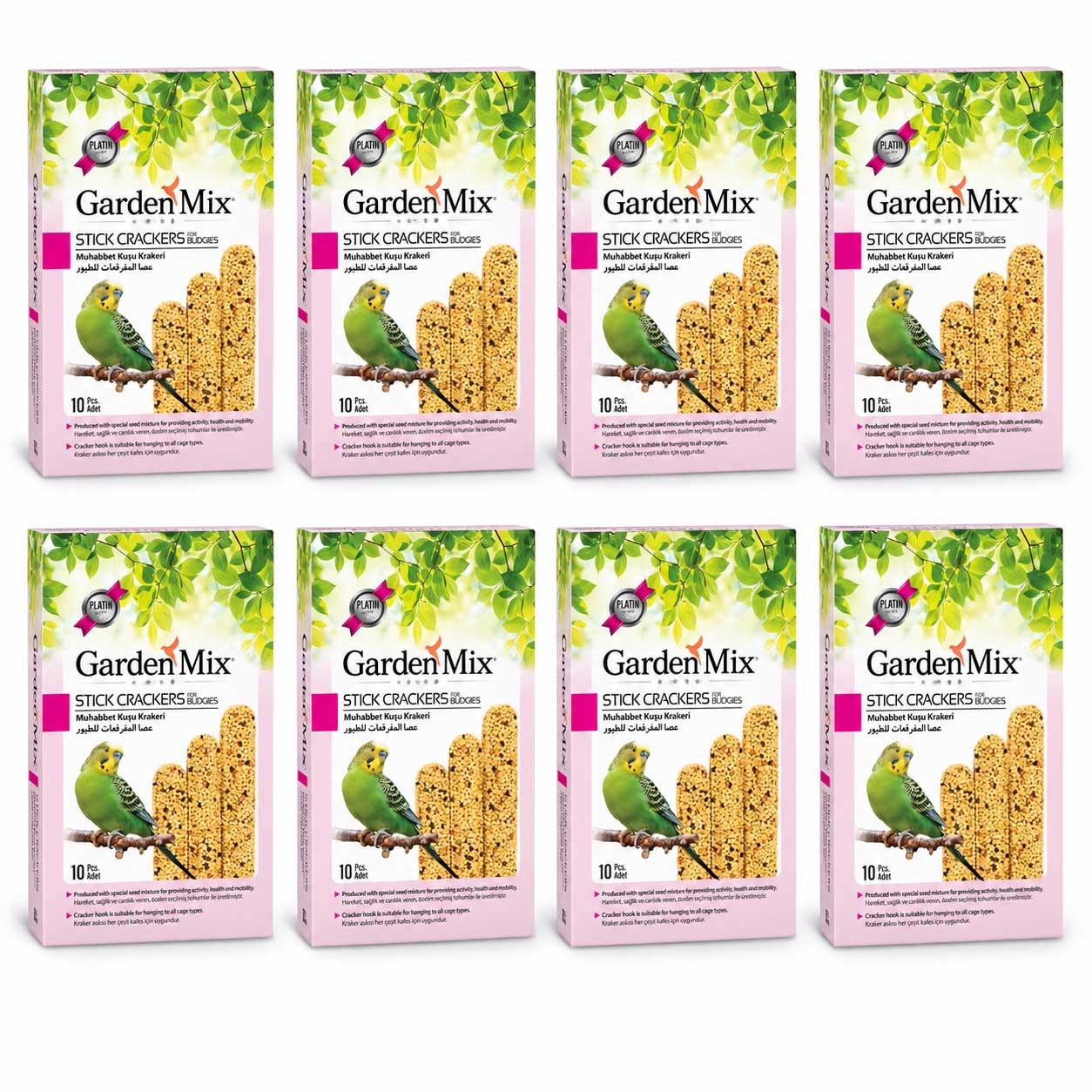 Garden Mix Platin Sade Kuş Krakeri 250 g 10'lu (8 Adet)
