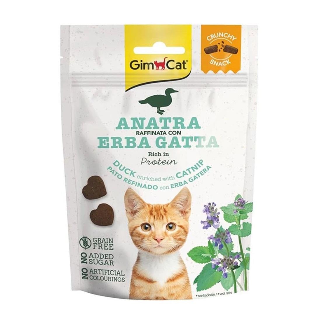 Gimcat Crunchy Ördekli Ve Catnipli Tahılsız Kedi Ödülü 50 gr
