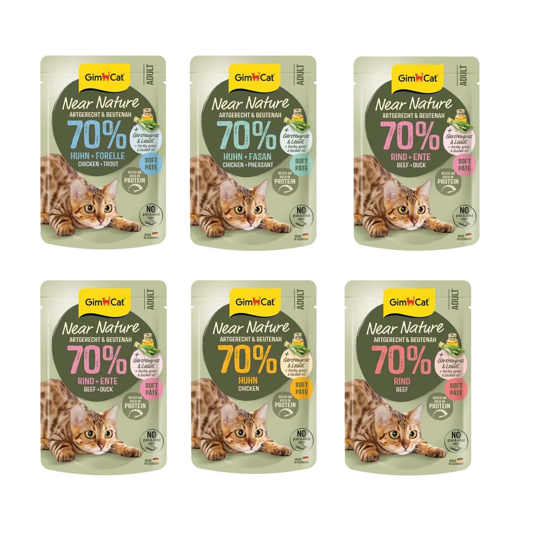 GimCat Near Nature Karışık Lezzet Pate Konserve Kedi Maması 85 gr (6 Adet)