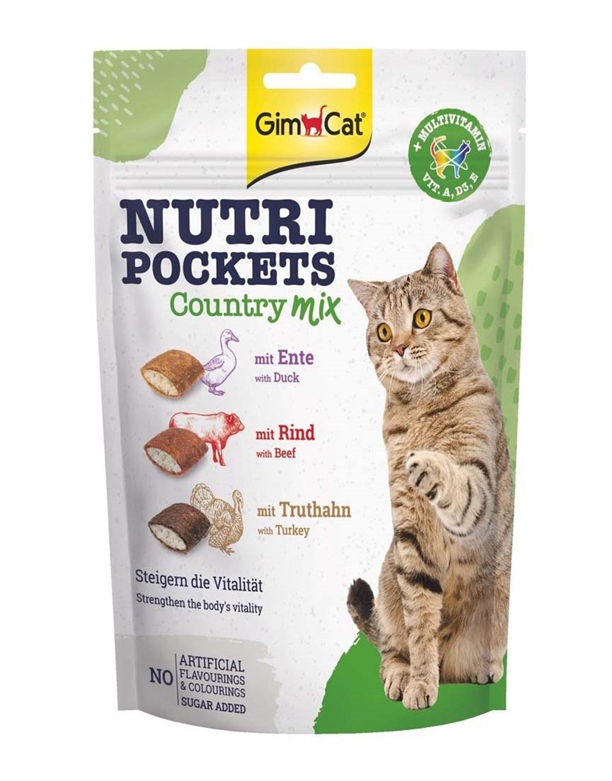 GimCat Nutri Pockets Country Mix Kedi Ödülü  60 g