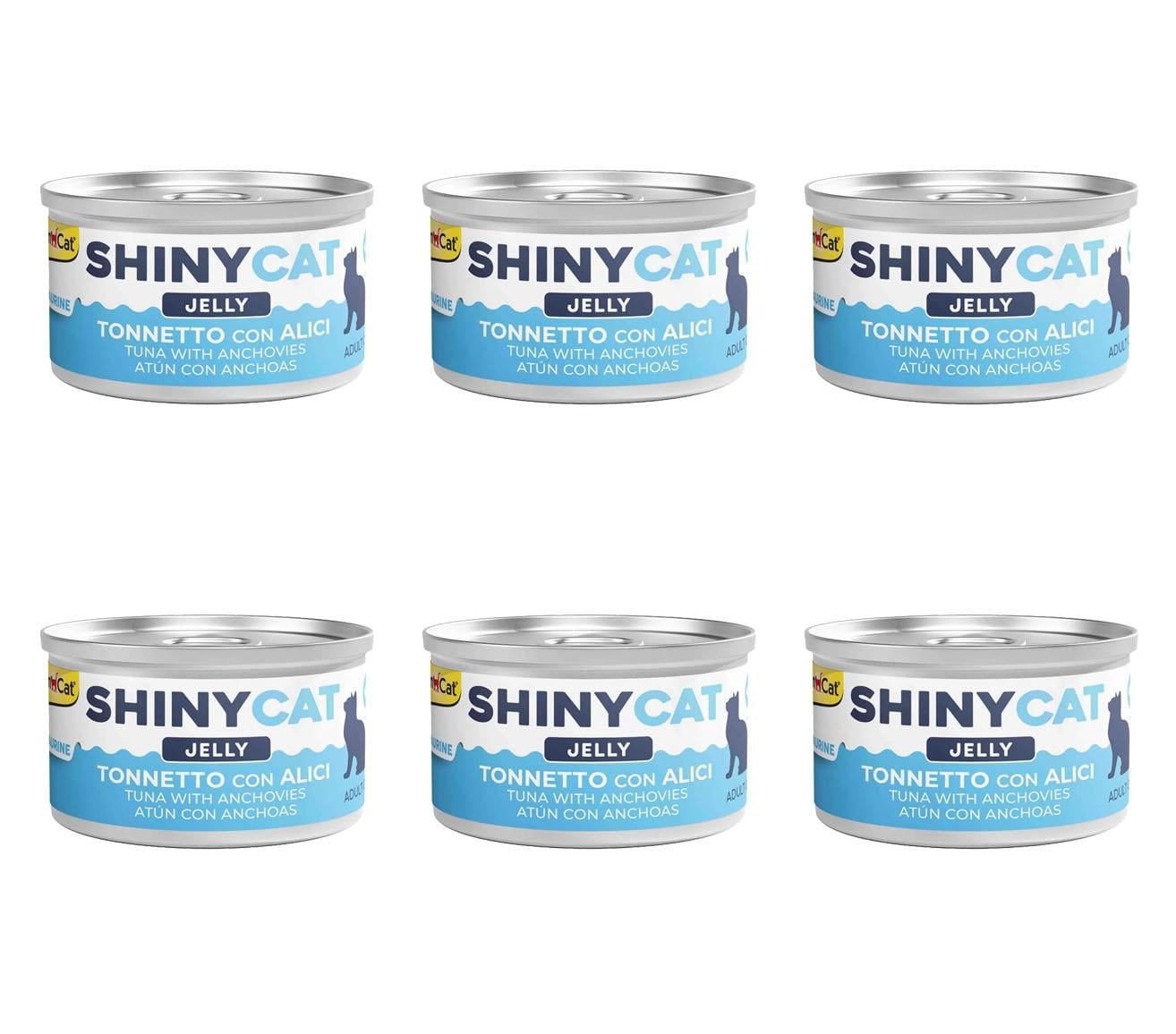 GimCat Shinycat Ançüezli Ton Balıklı Konserve Kedi Maması 70 Gr (6 Adet)