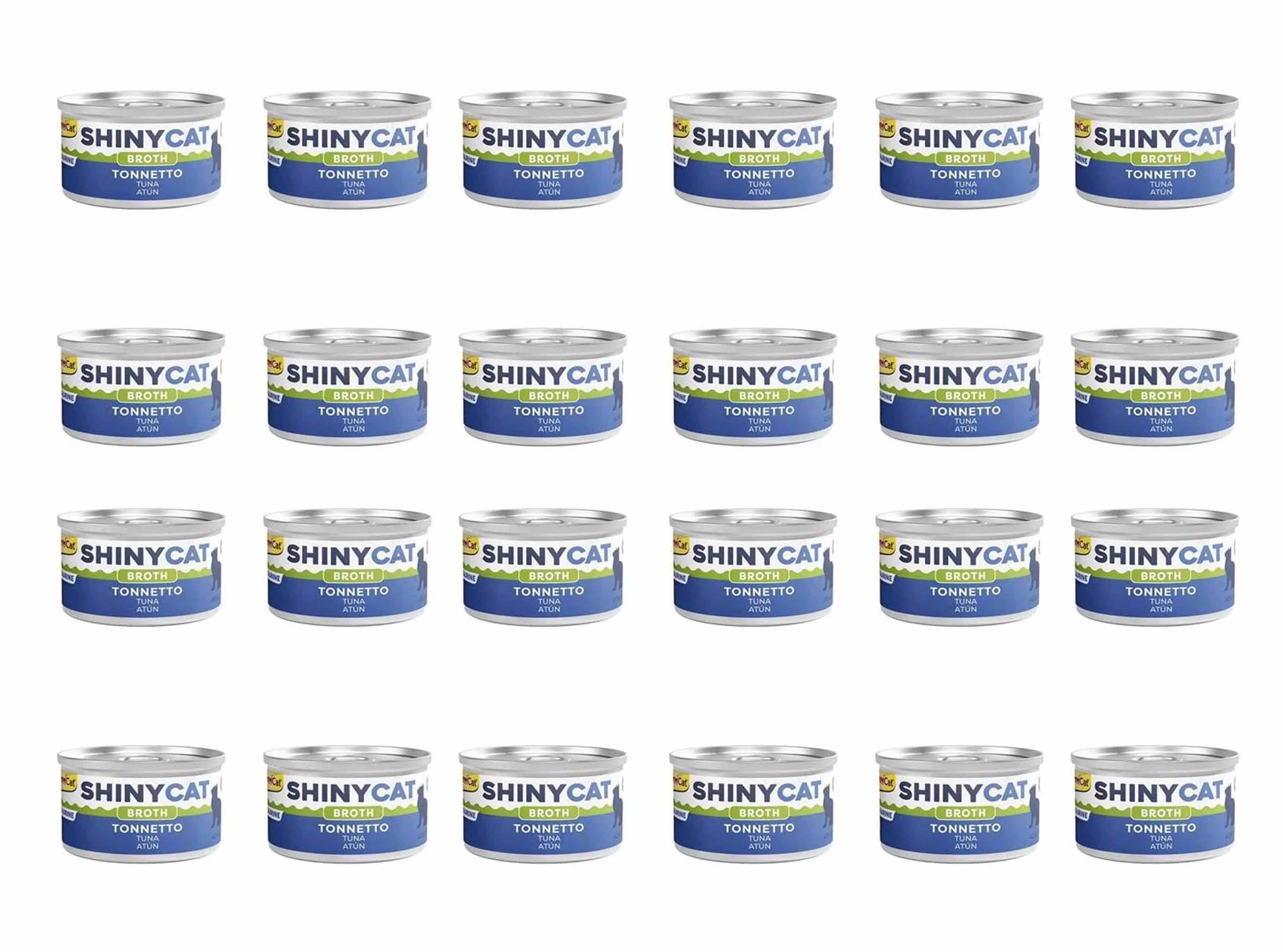GimCat Shinycat Broth Ton Balıklı Konserve Kedi Maması 70 Gr (24 Adet)